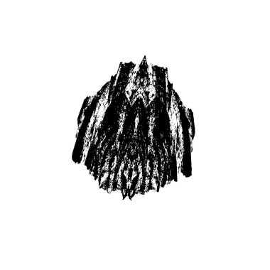 Vektör çizimi. Beyaz arkaplanda soyut geometrik şekil. 