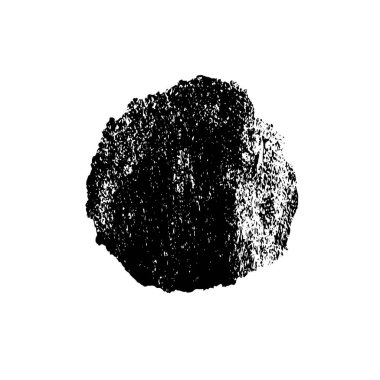 Soyut siyah mürekkep lekesi. Beyaz arka planda elle boyanmış bir element. vektör illüstrasyonu