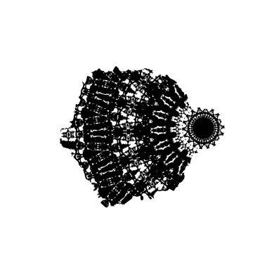 Soyut siyah ve beyaz grunge monokrom arkaplanı.   