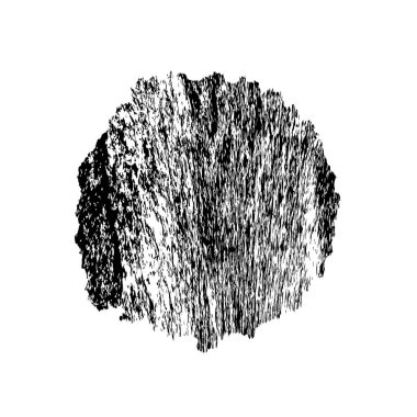 Soyut siyah mürekkep lekesi. Beyaz arka planda elle boyanmış bir element. vektör illüstrasyonu