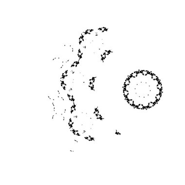 Soyut arkaplan. Monokrom dokusu. Siyah ve beyaz desenli arkaplan. 