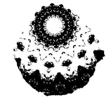 Beyaz arkaplanda soyut şekil. Vektör illüstrasyonu  