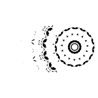 Beyaz arkaplanda soyut şekil. Vektör illüstrasyonu  