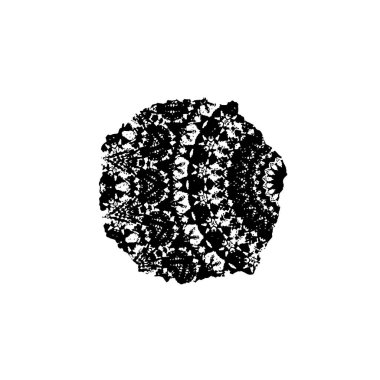 Beyaz arkaplanda soyut şekil. Vektör illüstrasyonu  