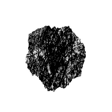 Siyah mürekkep lekesi beyaz arkaplanda izole edildi