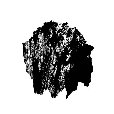 Beyaz arkaplanda soyut tek renkli leke, vektör illüstrasyonu