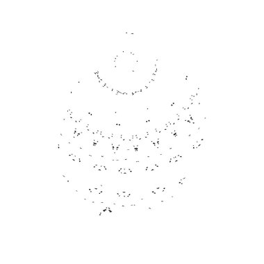 Beyaz arkaplanda soyut geometrik şekil. Vektör illüstrasyonu  
