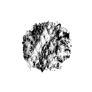 Siyah mürekkep lekesi beyaz arkaplanda izole edildi