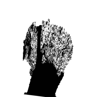 Beyaz arkaplanda soyut grunge ögesi, vektör illüstrasyonu