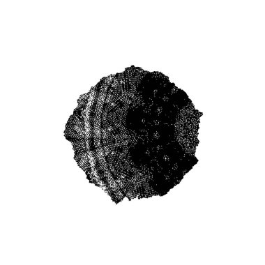 Beyaz arkaplanda soyut geometrik şekil. Vektör illüstrasyonu  