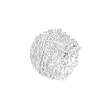 Beyaz arkaplanda soyut tek renkli leke, vektör illüstrasyonu