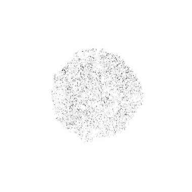 Beyaz arkaplanda grunge spot tasarım ögesi, vektör illüstrasyonu