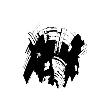 Beyaz arkaplanda grunge spot tasarım ögesi, vektör illüstrasyonu