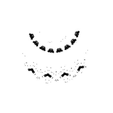 Beyaz arkaplanda soyut geometrik şekil. Vektör illüstrasyonu  