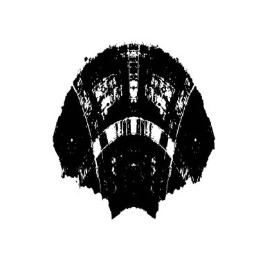 Beyaz arkaplanda grunge spot tasarım ögesi, vektör illüstrasyonu