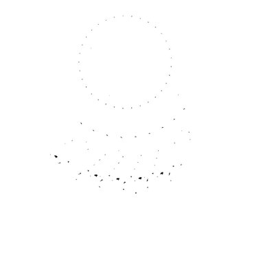 Beyaz arkaplanda soyut geometrik şekil. Vektör illüstrasyonu  