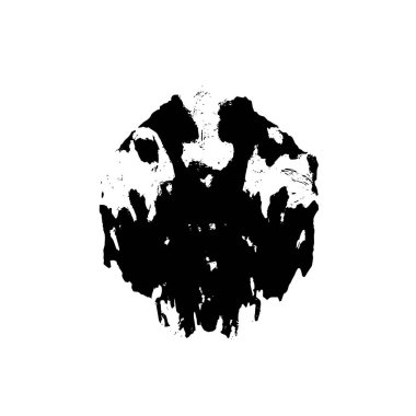 Beyaz arkaplanda grunge spot tasarım ögesi, vektör illüstrasyonu