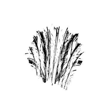 Beyaz arkaplanda grunge spot tasarım ögesi, vektör illüstrasyonu