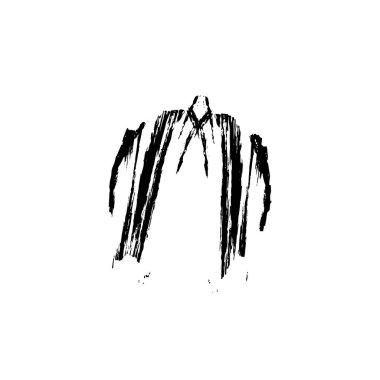 Beyaz arkaplanda grunge spot tasarım ögesi, vektör illüstrasyonu