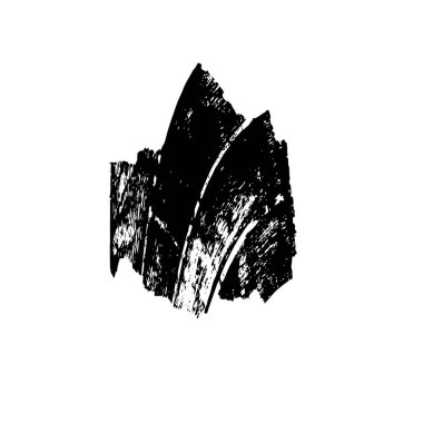 Beyaz arkaplanda grunge spot tasarım ögesi, vektör illüstrasyonu