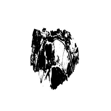 Beyaz arkaplanda grunge spot tasarım ögesi, vektör illüstrasyonu