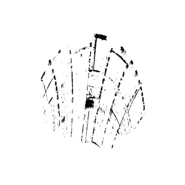 Beyaz arkaplanda grunge spot tasarım ögesi, vektör illüstrasyonu