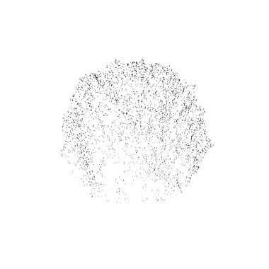 Beyaz arkaplanda grunge spot tasarım ögesi, vektör illüstrasyonu