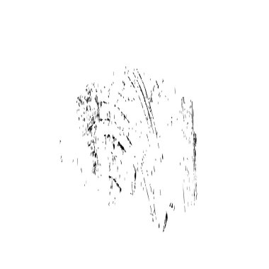 Beyaz arkaplanda soyut tek renkli leke, vektör illüstrasyonu