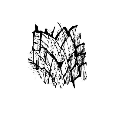 Beyaz arkaplanda kısmi mandala geometrik izi