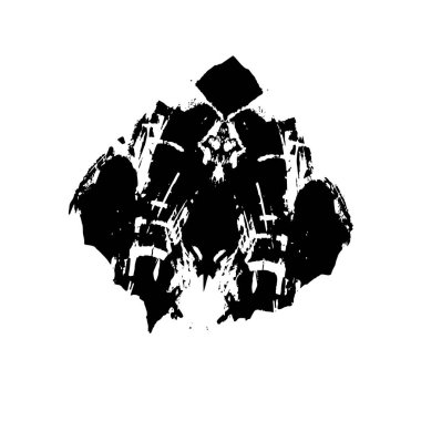 Beyaz arkaplanda grunge spot tasarım ögesi, vektör illüstrasyonu