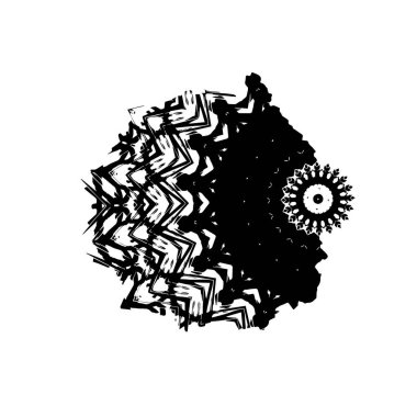 süs dokusu ve sanat tasarımı ile siyah ve beyaz monokrom soyut arkaplan