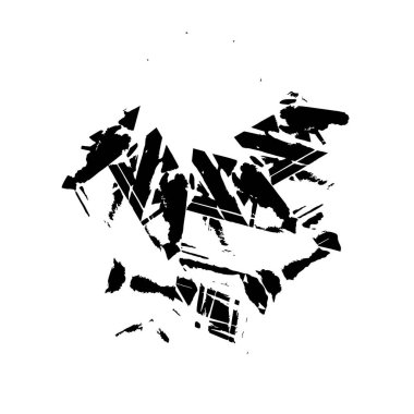 siyah ve beyaz grunge arkaplan, grafik soyut vektör çizimi