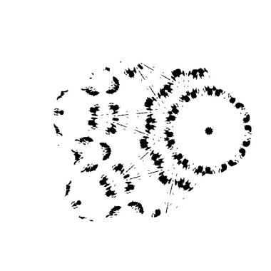 Yuvarlak kabile süsü, vektör illüstrasyon tasarımı