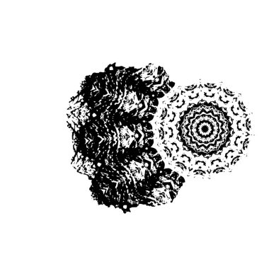 Yuvarlak kabile süsü, vektör illüstrasyon tasarımı