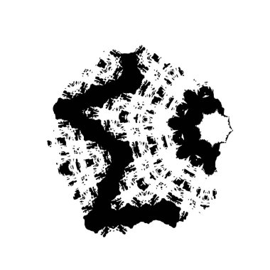 Yuvarlak kabile süsü, vektör illüstrasyon tasarımı