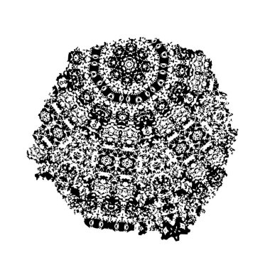 Yuvarlak kabile süsü, vektör illüstrasyon tasarımı