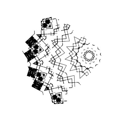 Yuvarlak kabile süsü, vektör illüstrasyon tasarımı