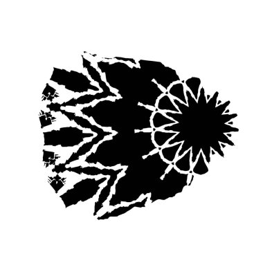 Yuvarlak kabile süsü, vektör illüstrasyon tasarımı