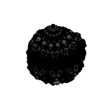 Yuvarlak kabile süsü, vektör illüstrasyon tasarımı