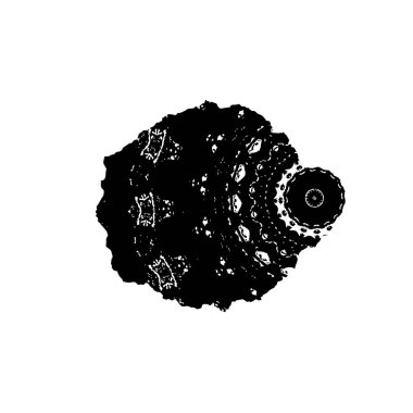 Yuvarlak kabile süsü, vektör illüstrasyon tasarımı