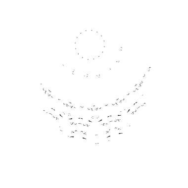 Yuvarlak kabile süsü, vektör illüstrasyon tasarımı