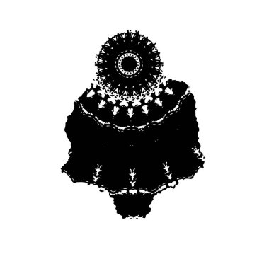 Yuvarlak kabile süsü, vektör illüstrasyon tasarımı