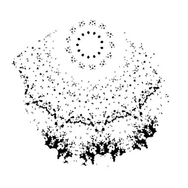 Yuvarlak kabile süsü, vektör illüstrasyon tasarımı