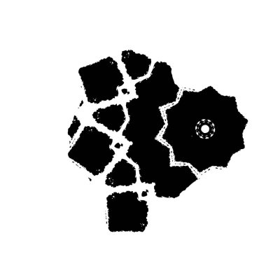 siyah ve beyaz grunge arkaplan, grafik soyut vektör çizimi