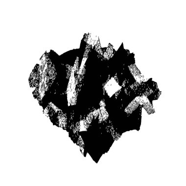 Beyaz arkaplanda siyah grunge mürekkep fırçası darbeleri. 