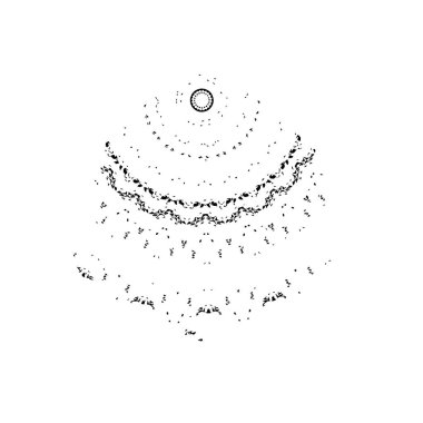 Yuvarlak kabile süsü, vektör illüstrasyon tasarımı