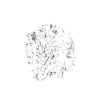 Siyah mürekkep lekesi beyaz arkaplanda izole edildi