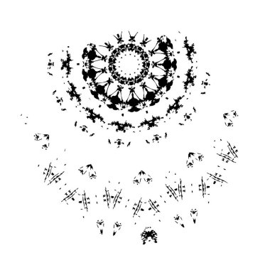 Yuvarlak kabile süsü, vektör illüstrasyon tasarımı