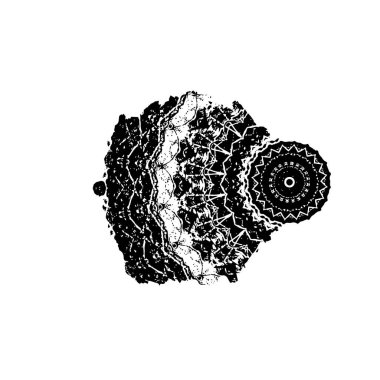 Yuvarlak kabile süsü, vektör illüstrasyon tasarımı