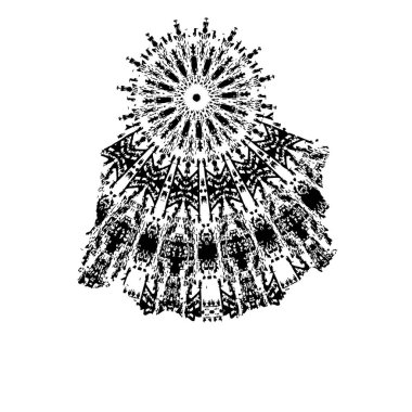 Yuvarlak kabile süsü, vektör illüstrasyon tasarımı